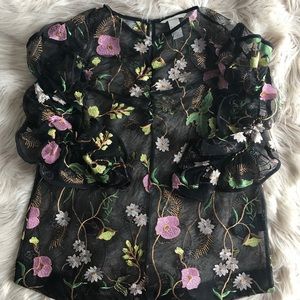 H&M floral blouse